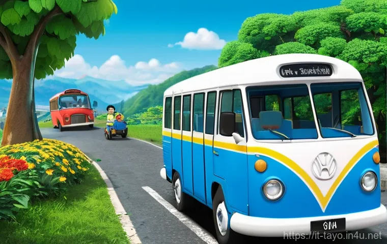 타요 시즌 1 주요 사건 - **Prompt:** A bright, sunny day in a lively, child-friendly city intersection. Tayo, the blue bus, i... 타요 시즌 1 주요 사건 - **Prompt:** A bright, sunny day in a lively, child-friendly city intersection. Tayo, the blue bus, i...