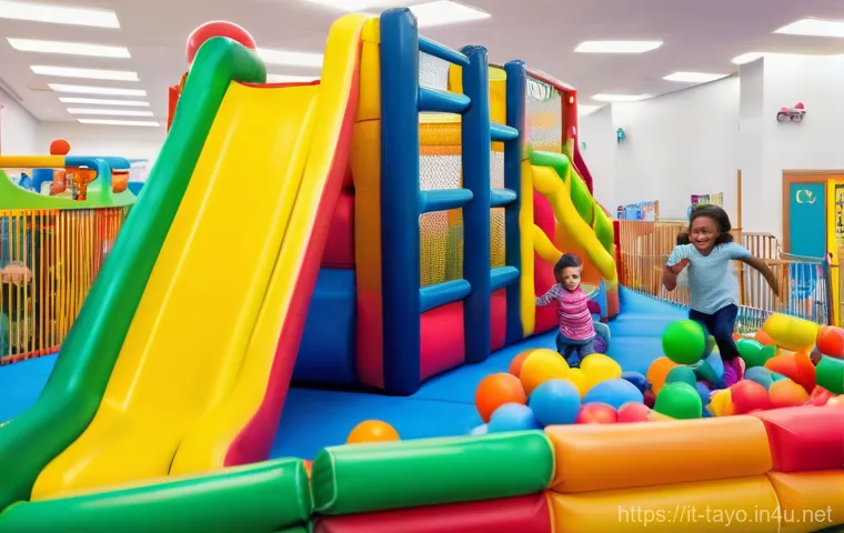 타요 키즈카페 체험 - Prompt 1: Dynamic Indoor Play Area** 타요 키즈카페 체험 - Prompt 1: Dynamic Indoor Play Area**