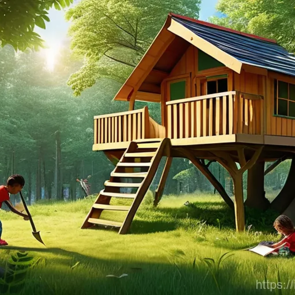 타요 관련 사회적 메시지 - **Prompt:** A vibrant, cheerful scene of five diverse children, aged between 7 and 9, collaborativel...