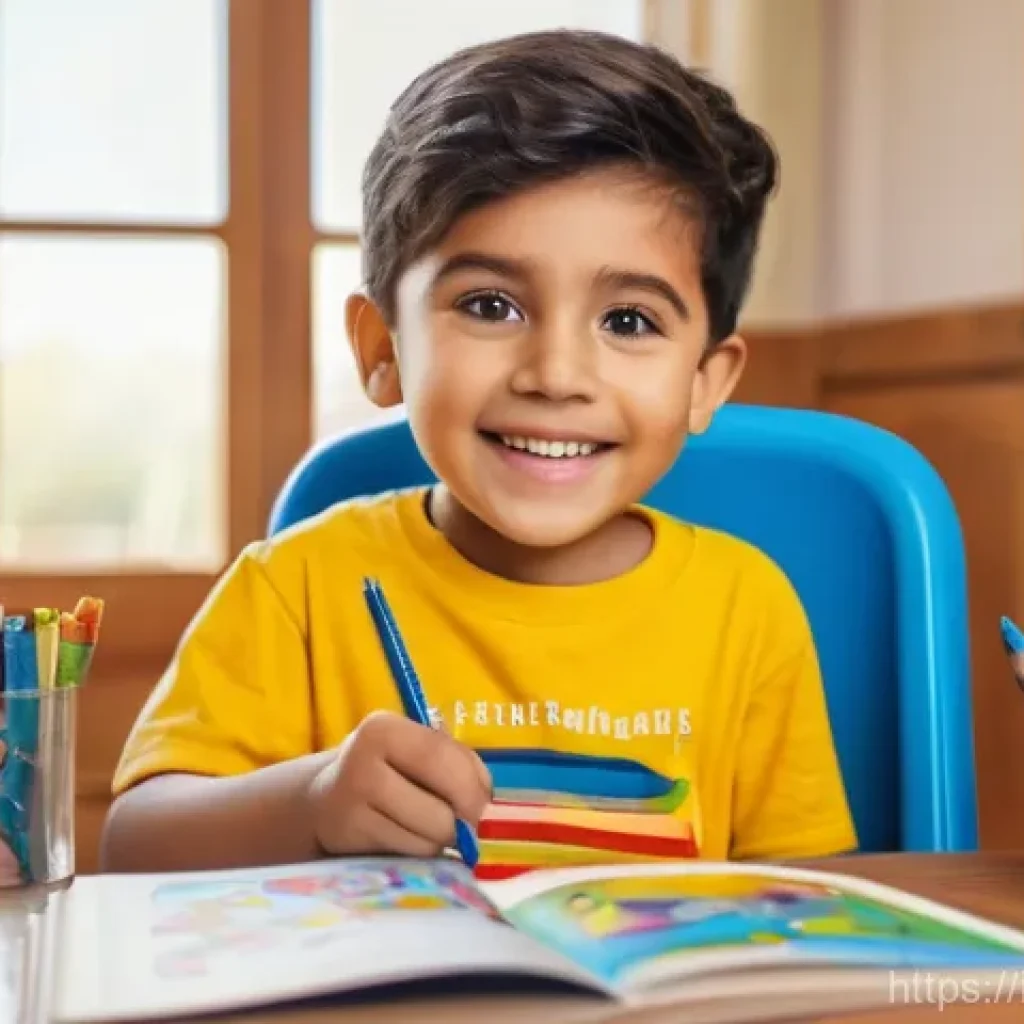 타요 관련 워크북 콘텐츠 - **Prompt:** A joyful 4-year-old Italian boy, wearing a vibrant yellow t-shirt and clean denim shorts...