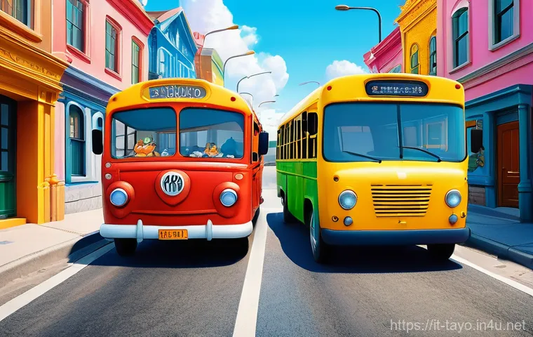 타요 팬덤의 다양성 - **Prompt 1: Teamwork on the Sunny City Streets**
"A vibrant, high-quality cartoon illustration f...