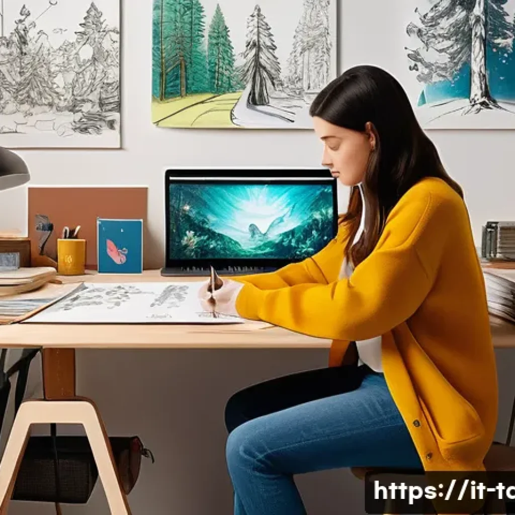 타요 애니메이션 제작 도구 - **An Italian Animator's AI-Powered Workspace.**
    A vibrant and modern Italian animation studio, b...