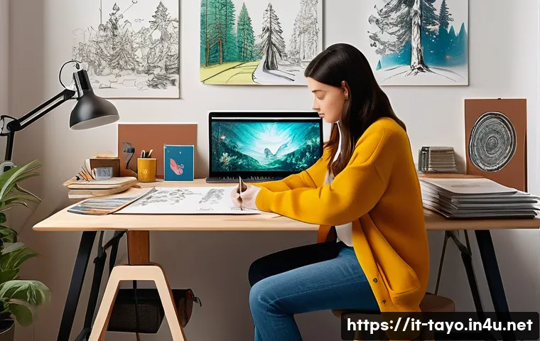 타요 애니메이션 제작 도구 - **An Italian Animator's AI-Powered Workspace.**
    A vibrant and modern Italian animation studio, b...