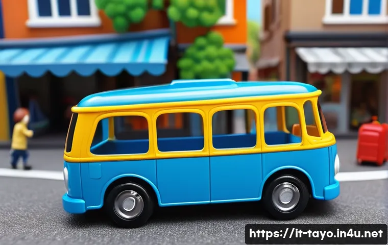 타요 캐릭터별 컬렉션 - A vibrant and playful scene featuring Tayo, the small blue bus with a friendly smile and expressive ...